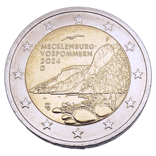 Монета 2 Euro Німеччина 2024 - Мекленбург-Передня Померанія - Шверінський замок