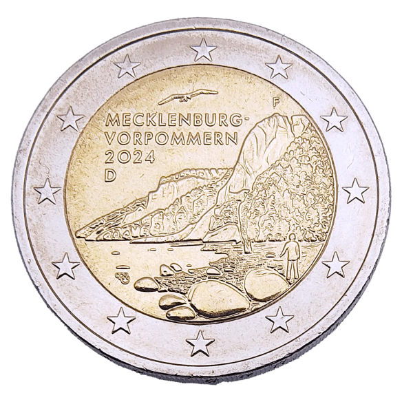 Монета 2 Euro Німеччина 2024 - Мекленбург-Передня Померанія - Шверінський замок