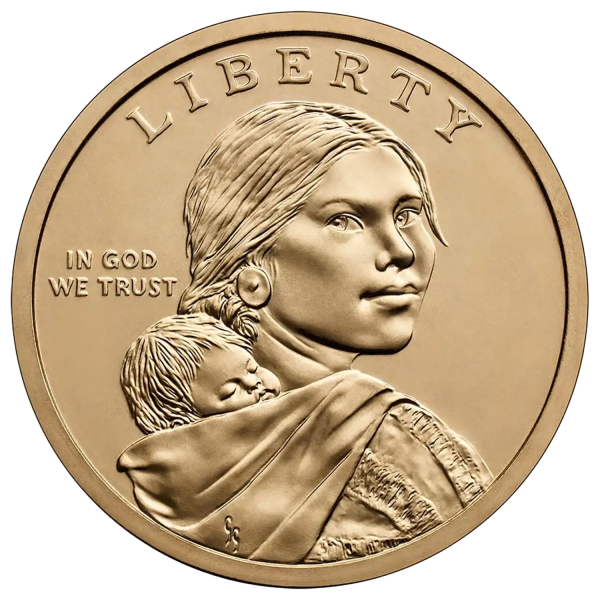 Монета 1 долар США 2010 - Сакагавея (Native American) - Пояс Гаявати - Великий закон миру | Coinshop