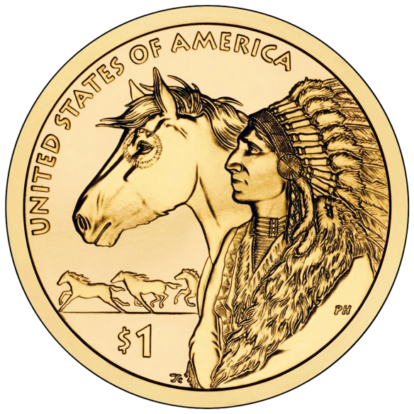 $1 Coin USA 2012 - Native American - Trade Routes of the 17th Century | Coinshop