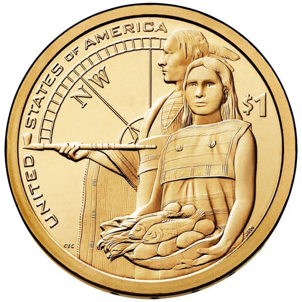 Монета 1 долар США 2014 - Сакагавея (Native American) - Гостинність корінних народів | Coinshop