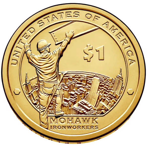 $1 Coin USA 2015 - Native American - Mohawk Ironworkers | Coinshop