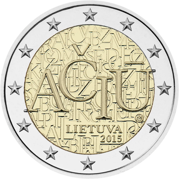 Монета 2 Euro Литва 2015 - Литовська мова | Coinshop