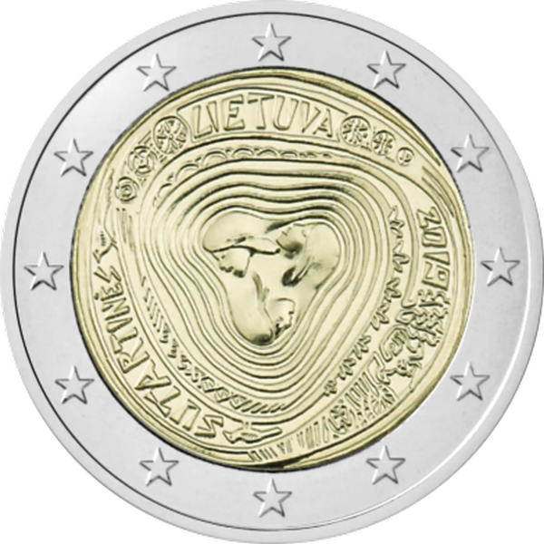 Монета 2 Euro Литва 2019 - Народні литовські пісні - Сутартінес | Coinshop