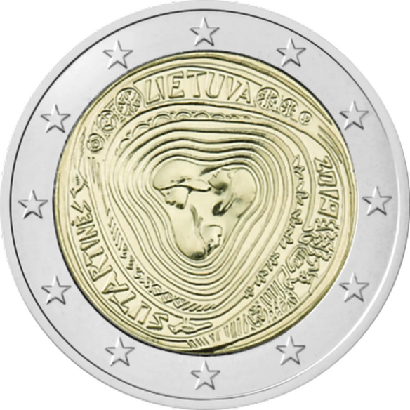 Монета 2 Euro Литва 2019 - Народні литовські пісні - Сутартінес | Coinshop