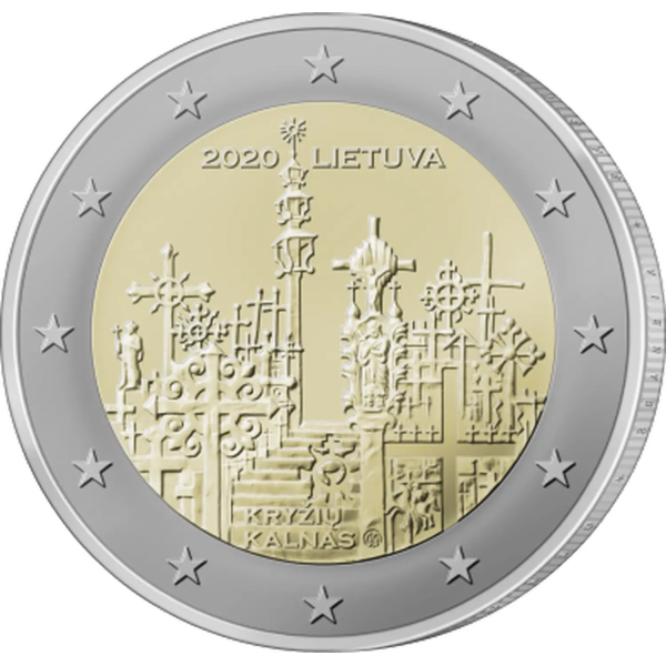 Монета 2 Euro Литва 2020 - Гора Хрестів | Coinshop