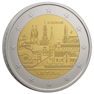 Монета 2 Euro Литва 2026 - Каунас