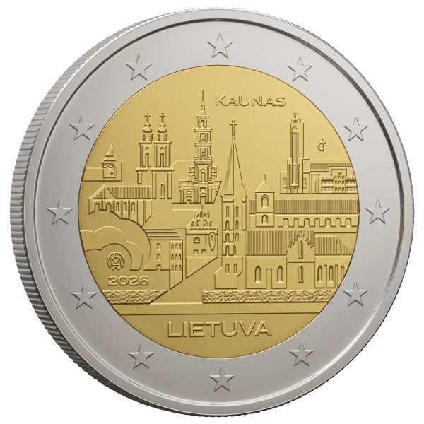 Монета 2 Euro Литва 2026 - Каунас | Coinshop