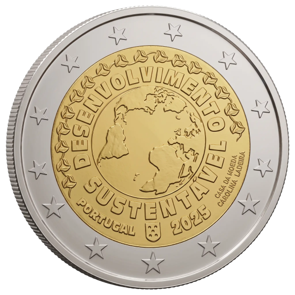 Монета 2 Euro Португалія 2025 - Сталий розвиток | Coinshop