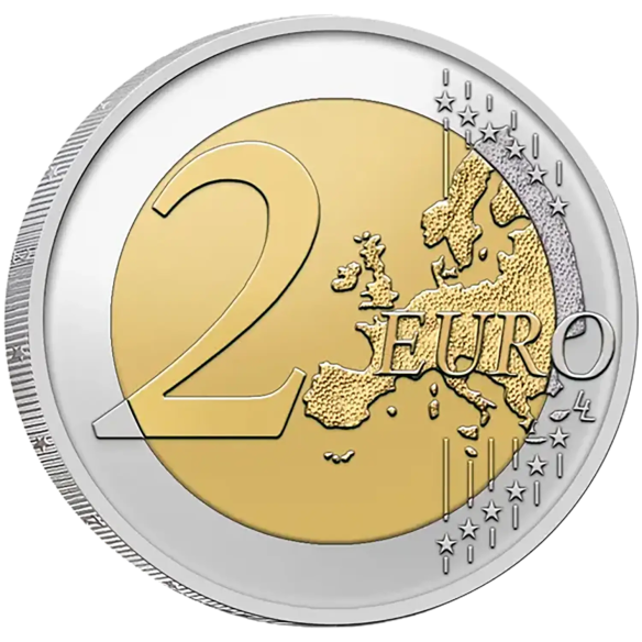 Монета 2 Euro Бельгія 2026 NL - 100 років Національного товариства залізниць Бельгії (SNCB/NMBS) | Coinshop