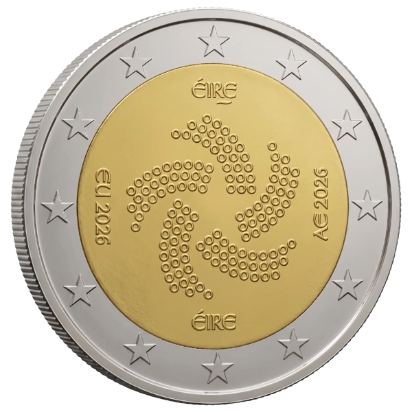 Монета 2 Euro Ірландія 2026 - Головування Ірландії в Раді ЄС | Coinshop