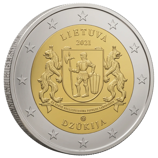 Монета 2 Euro Литва 2021 - Дзукія - етнографічні регіони | Coinshop
