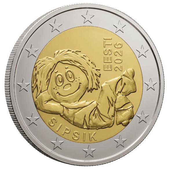 Монета 2 Euro Естонія 2026 - Сіпсік | Coinshop