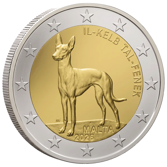 Монета 2 Euro Мальта 2026 - Фараоновий хорт - Буклет | Coinshop