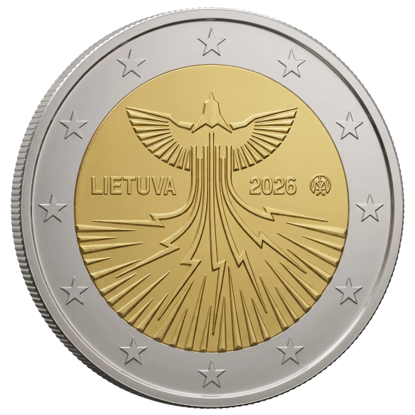 Монета 2 Euro Литва 2026 - Незалежна енергетика | Coinshop