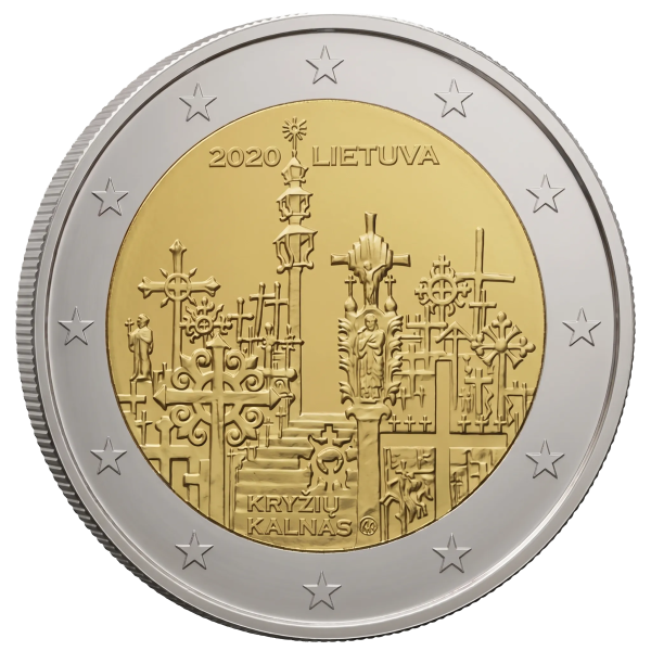 Монета 2 Euro Литва 2020 - Гора Хрестів | Coinshop