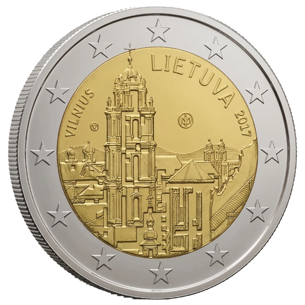 Монета 2 Euro Литва 2017 - Вільнюс | Coinshop