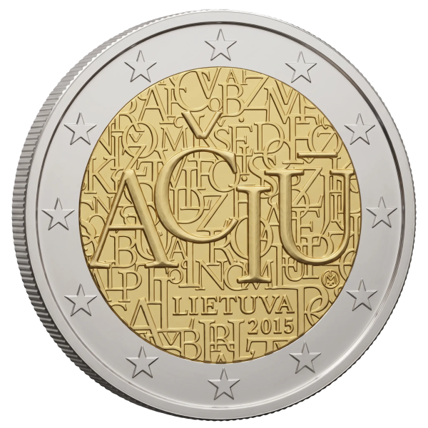 Монета 2 Euro Литва 2015 - Литовська мова | Coinshop