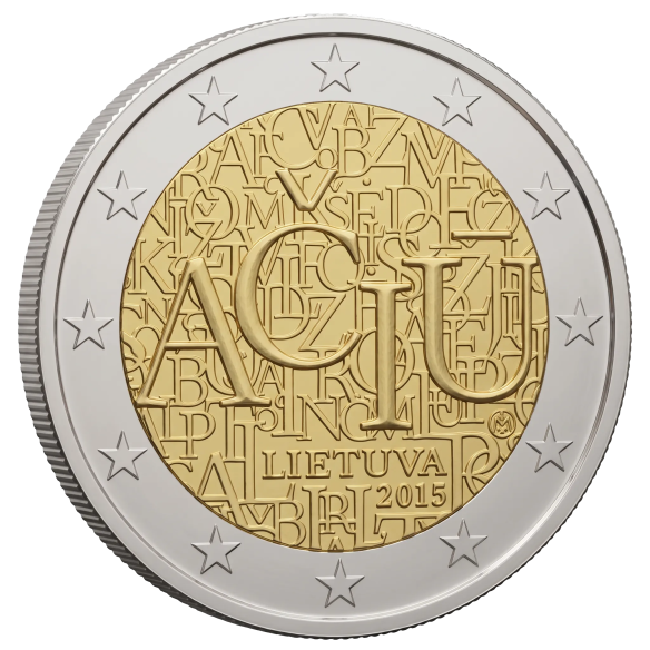 Монета 2 Euro Литва 2015 - Литовська мова | Coinshop