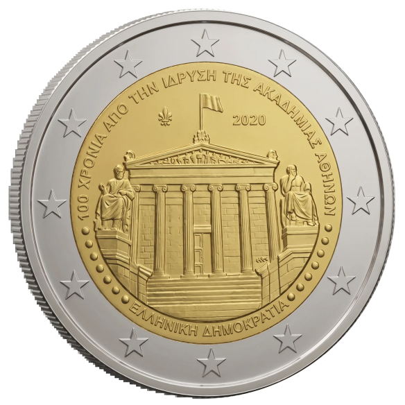 2 Euro Greece 2026 - 100 Years of the Academy of Athens | Coinshop