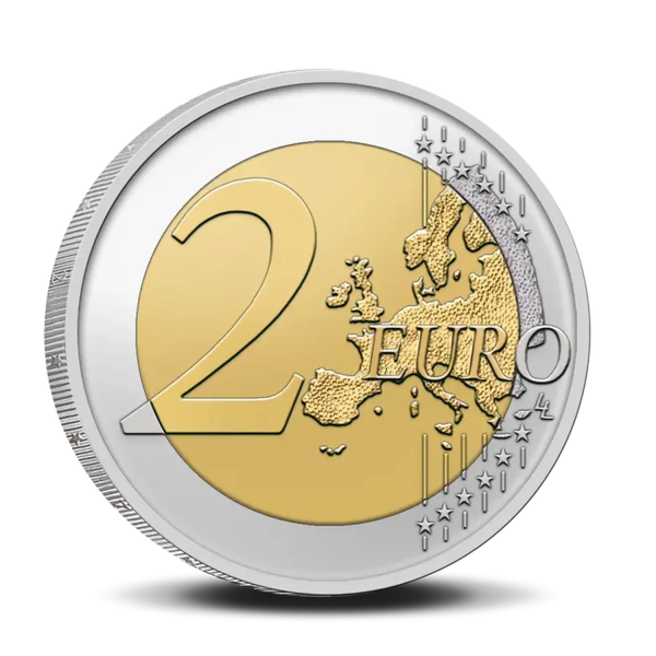 Монета 2 Euro Бельгія 2026 - 50-та річниця Національного географічного інституту та 200-та річниця Королівської обсерваторії Бельгії | Coinshop