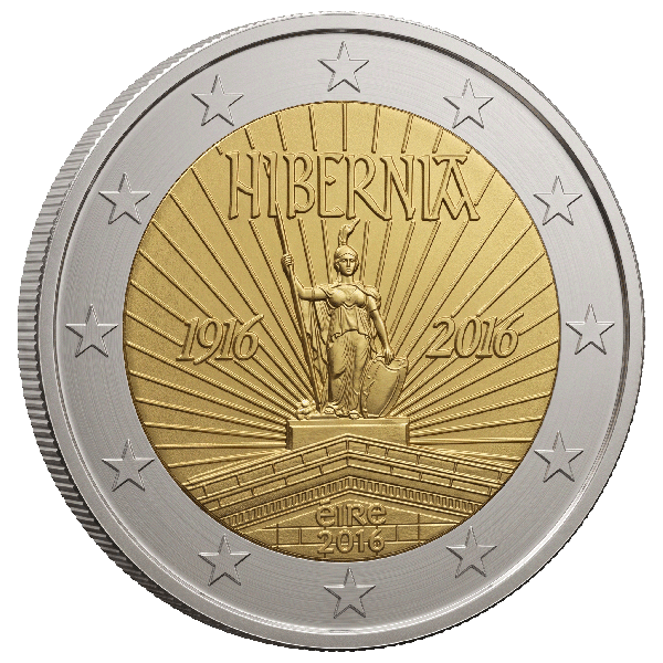 Монета 2 Euro Ірландія 2016 - 100-та річниця - Пасхальне повстання | Coinshop